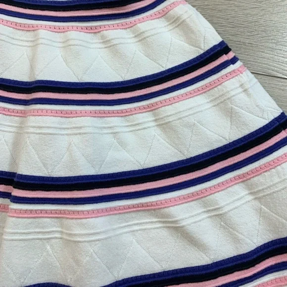 MSGM Stripe Strapless Ruffle Mini Dress - Picture 11 of 14